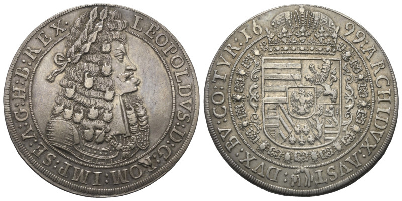 Habsburger bis 1806. Leopold I. (1658 - 1705).

 Taler (Silber). 1699. Hall.
...