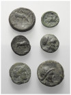 Griechische Münzen - Lots.


Unter anderem: Pella (Makedonien) Antigonos Gonatas (Königreich Makedonien) / Larissa (Thessalien)

Lot (6 Stück): B...