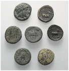 Griechische Münzen - Lots.


Unter anderem: Alexander III. (Königreich Makedonien).

Lot (7 Stück): Bronze; ca. 4. - 3. Jhdt. v. Chr.

Sehr sch...