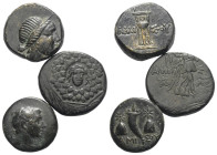 Griechische Münzen - Lots.


Amisos (Pontos).

Lot (3 Stück): Bronze; ca. 2. - 1. Jhdt. v. Chr.

Sehr schön - fast sehr schön.

Verkauft wie ...
