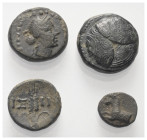 Griechische Münzen - Lots.


Kaystrianoi (Lydien) / Mylasa (Karien) / Perikles (Dynasten von Lykien) / Isinda (Pisidien).

Lot (4 Stück): Bronze;...
