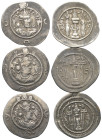 Griechische Münzen - Lots.


Sasanidisches Königreich.

Lot (3 Stück, Silber): Drachme; ca. 5. - 6. Jhdt. n. Chr.

Sehr schön - fast sehr schön...