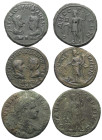 Provinzialrömische Münzen - Lots.


Moesia Inferior / Thrakien.

Lot (3 Stück): Bronze; 2. - 3. Jhdt. n. Chr.

Sehr schön - fast sehr schön.
...