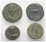 Provinzialrömische Münzen - Lots.


Unter anderem: Lydien / Pisidien.

Lot (4 Stück): Bronze; 1. - 3. Jhdt. n. Chr.

Sehr schön - fast sehr sch...