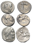 Römische Münzen - Lots. Republik.


Lot (3 Stück, Silber): Denare aus dem 1. Jh. v. Chr.

Patina, sehr schön.

Verkauft wie besehen, keine Rück...