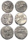 Römische Münzen - Lots. Republik.


Lot (3 Stück, Silber): Denare aus dem 1. Jh. v. Chr.

Patina, sehr schön.

Verkauft wie besehen, keine Rück...