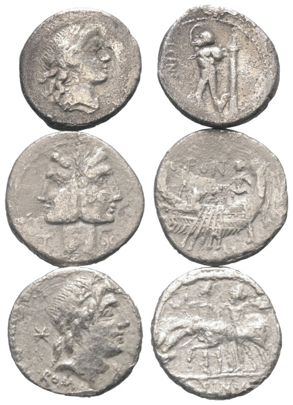 Römische Münzen - Lots. Republik.


Lot (3 Stück, Silber): Denare aus dem 1. ...