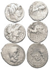 Römische Münzen - Lots. Republik.


Lot (3 Stück, Silber): Denare aus dem 1. Jh. v. Chr.

Fast sehr schön / sehr schön.

Verkauft wie besehen, ...