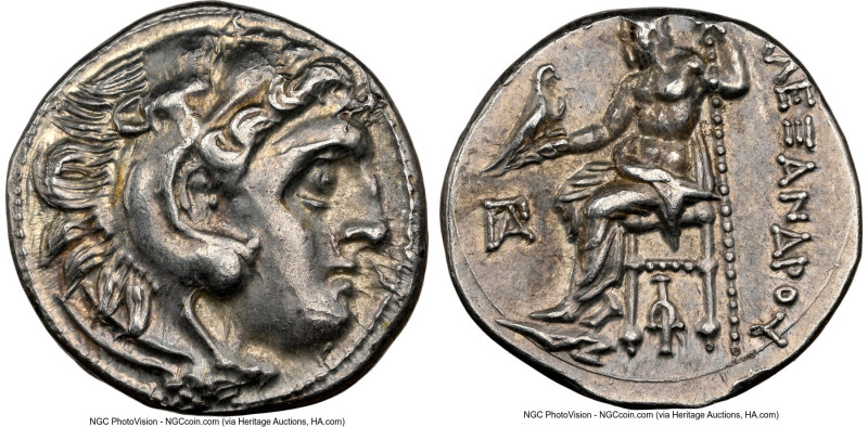 MACEDONIAN KINGDOM. Alexander III the Great (336-323 BC). AR drachm (17mm, 11h)....