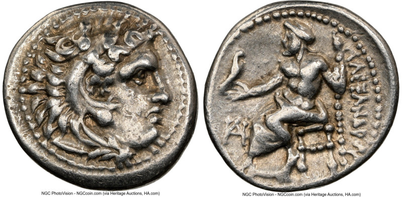 MACEDONIAN KINGDOM. Alexander III the Great (336-323 BC). AR drachm (17mm, 11h)....