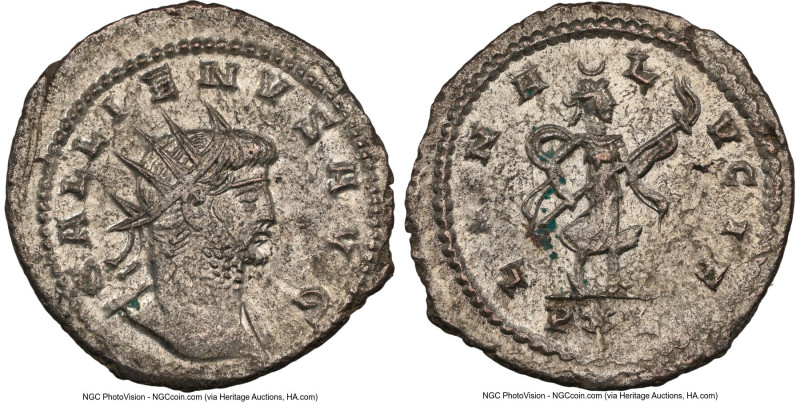 Gallienus, Joint Reign (AD 253-268). BI antoninianus (21mm, 1h). NGC MS, Silveri...