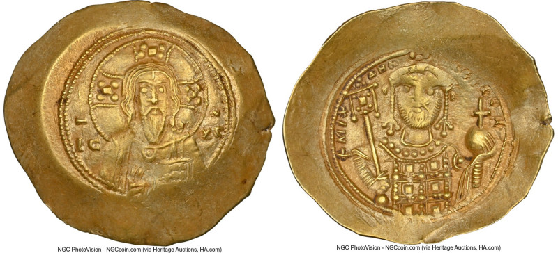 Michael VII Ducas (AD 1071-1078). AV/EL histamenon nomisma scyphate (30mm, 6h). ...