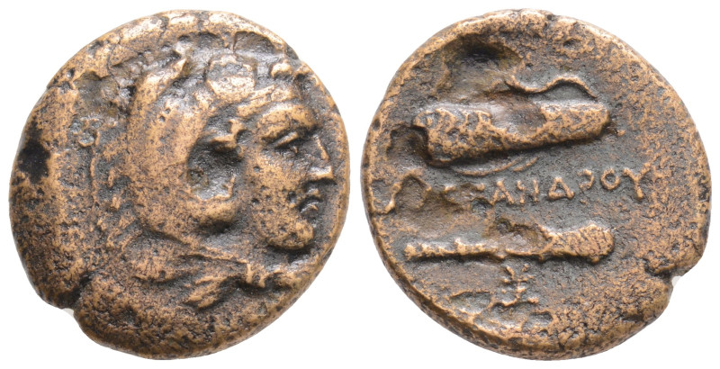 Greek KINGS of MACEDON, Alexander III 'the Great' (Circa 336-323 BC) AE Unit (19...