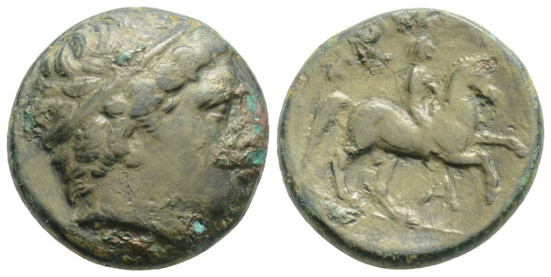 Greek, KINGS OF MACEDON. Philipp II (Circa 359-336 BC) AE Bronze (18,1 mm, 5.2 g...