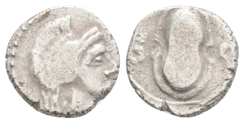 Greek
Cilicia. Tarsos . Balakros, Satrap of Cilicia. 333-323 BC. Obol AR 9,9 mm...