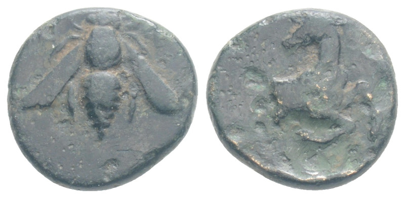 Greek Asia. Ionia, Ephesos. AE c. 387-289 BC. 1,7 g. 12,3 mm.