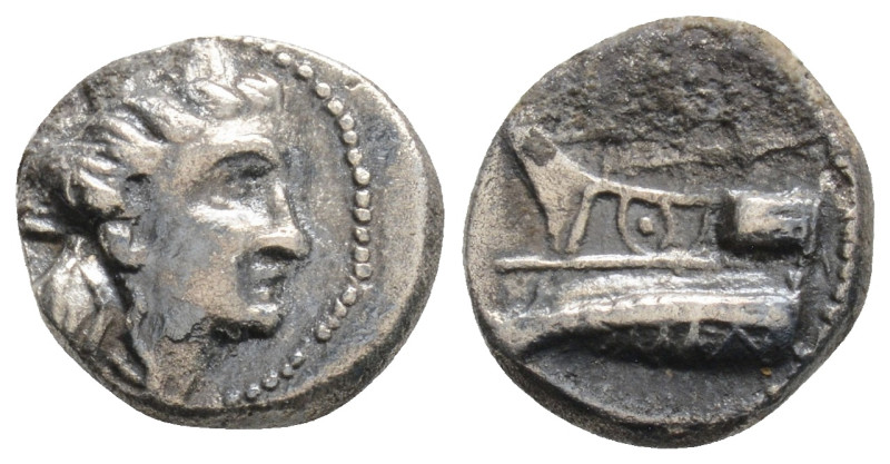 Magnetes, Thessaly. AR Tetrobol (12,8 mm, 1.9 g), c. 171-169 BC.