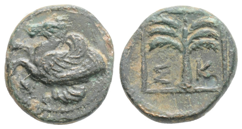 Greek Coins TROAS. Skepsis. Ae (4th century BC). 1,5 g. 13 mm.
Obv: Pegasos lef...