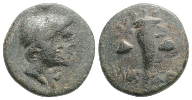 Greek coins AE Bronze, 3,1 g. 16,1 mm.