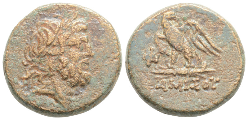 PONTOS. Amisos. Ae (Circa 85-65 BC). 8,4 g. 21,3 mm.
Obv: Laureate head of Zeus...