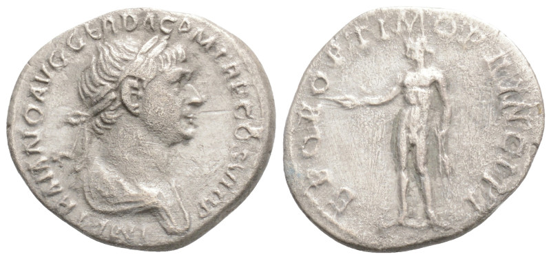 Roman Imperial
Trajan, 98 - 117 AD AR Rome Denarius (3,3 g. 19,7 mm.)