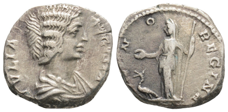 Roman Imperial Julia Maesa. Augusta, AD 218-224/5. AR Denarius (17,6 mm, 3,45 g,...