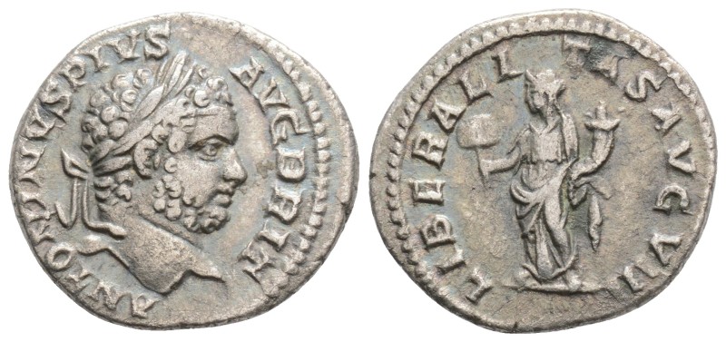 Roman Imperial Coins
Caracalla. A.D. 198-217. AR denarius. Rome, A.D. 206-210. ...