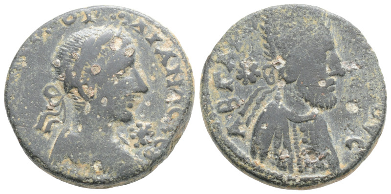 Roman Provincial
Mesopotamia. Edessa. Gordian III, with Abgar X Phraates AD 238...