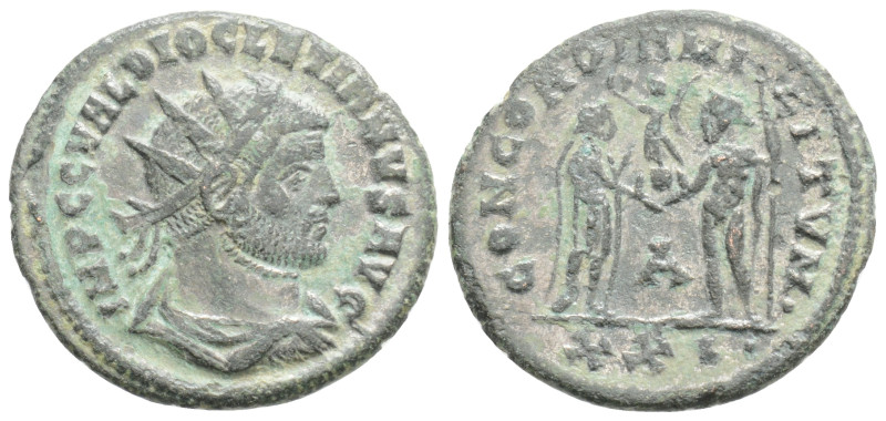 Antoninianus 286-293 AD, DIOCLETIANUS 284–305 AD 3 g. 21,6 mm. IMP C C VAL DIOCL...