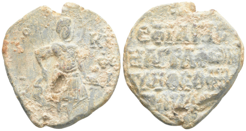 Byzantine Lead Seal, 21,6 g. 33,1mm.