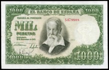 1.000 pesetas. 1951. Madrid. (Ed 2017-463). (Ed 2002-D64). 31 de diciembre, Joaquín Sorolla. Sin serie. Doblez central y pequeña reparación. EBC+. Est...