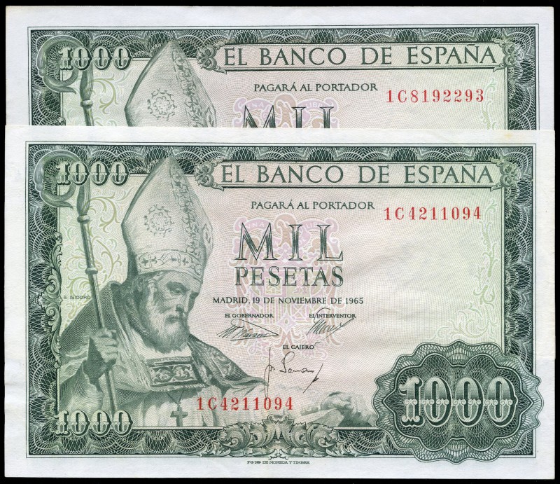 1.000 pesetas. 1965. Madrid. (Ed 2017-471b). (Ed 2002-D72a). 19 de noviembre, Sa...