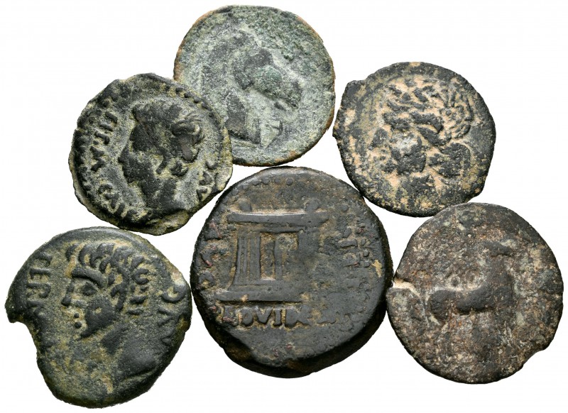 Hispania Antigua. Lote de 6 bronces ibéricos diferentes. A EXAMINAR. BC/MBC-. Es...