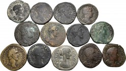 Imperio Romano. Lote de 13 sestercios del Imperio Romano, diferentes emperadores. A EXAMINAR. BC/MBC. Est...450,00.