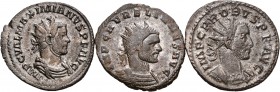 Imperio Romano. Lote de 3 antoninianos, Maximiano, Probo y Aureliano. A EXAMINAR. MBC+. Est...75,00.