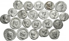Imperio Romano. Lote de 22 monedas del Imperio Romano, denarios (18) y antoninianos (4). A EXAMINAR. MBC-/MBC+. Est...450,00.