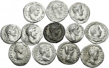 Imperio Romano. Lote de 12 denarios del Imperio Romano, todos ellos diferentes. A EXAMINAR. BC+/MBC+. Est...280,00.