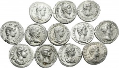 Imperio Romano. Lote de 12 denarios del Imperio Romano, todos diferentes. A EXAMINAR. MBC-/MBC+. Est...300,00.