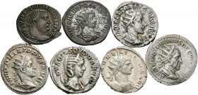 Imperio Romano. Lote de 7 antoninianos diferentes del Imperio Romano. A EXAMINAR. MBC/EBC-. Est...220,00.