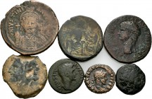 Imperio Romano. Lote de 7 bronces antiguos diferentes. A EXAMINAR. BC+/MBC. Est...180,00.