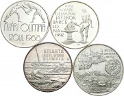 Hungría. Lote de 4 monedas de plata de Hungría, 500 forint (3) y 1000 forint (1). A EXAMINAR. PROOF. Est...75,00.