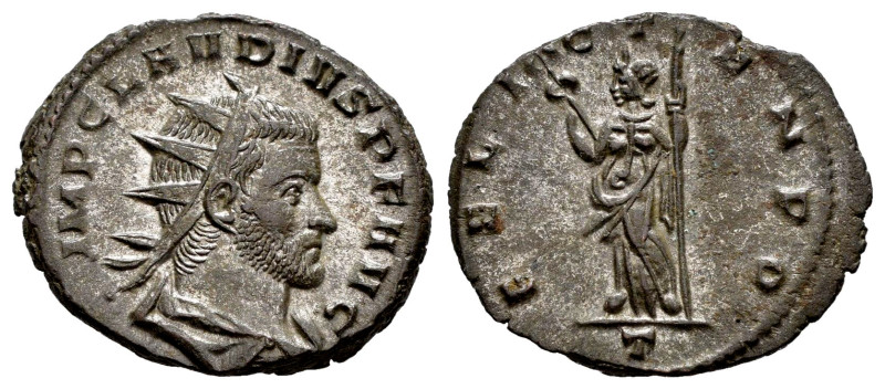 Claudio II El Gótico. Antoniniano. 268-269 d.C. Mediolanum. (Ric-145). Rev.: FEL...