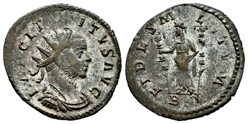 Tácito. Antoniniano. 275-276 d.C. Siscia. (Ric-26). Anv.: IMP C M CL TACITVS AVG...