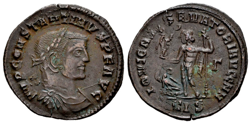 Constantino I. Follis. 313 d.C. Siscia. (Ric-233). Rev.: IOVI CONSERVATORI AVGG ...