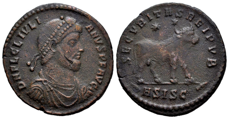 Juliano II El Apóstata. Doble maiorina. 362-363 d.C. Siscia. (Ric-418). Rev.: SE...