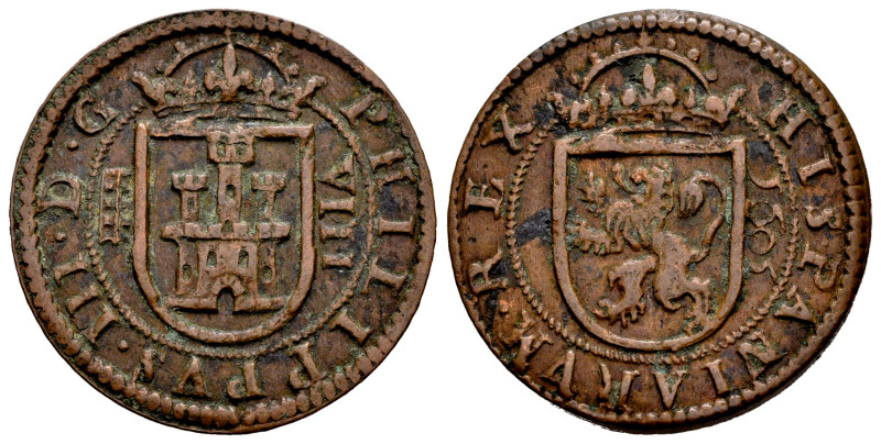 Felipe III (1598-1621). 8 maravedís. 1605. Segovia. (Cal-327). (Jarabo-Sanahuja-...