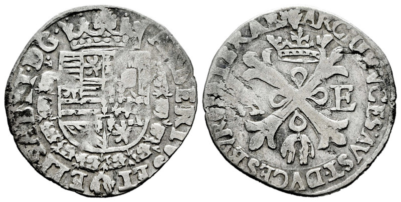 Alberto e Isabel (1598-1621). Real (5 Patards). 1603-1607. Amberes. (Km-25.1). (...