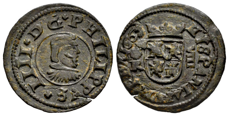 Felipe IV (1621-1665). 8 maravedís. 1663. Coruña. R. (Cal-319). (Jarabo-Sanahuja...