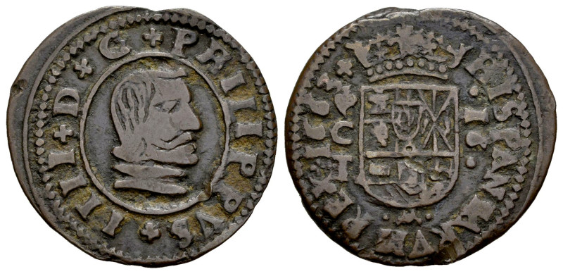 Felipe IV (1621-1665). 16 maravedís. 1663. Córdoba. TM. (Cal-444). (Jarabo-Sanah...