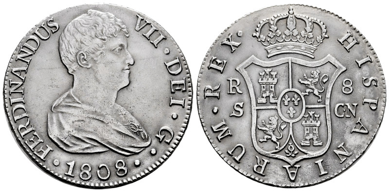 Fernando VII (1808-1833). 8 reales. 1808. Sevilla. CN. (Cal-1411). Ag. 27,04 g. ...